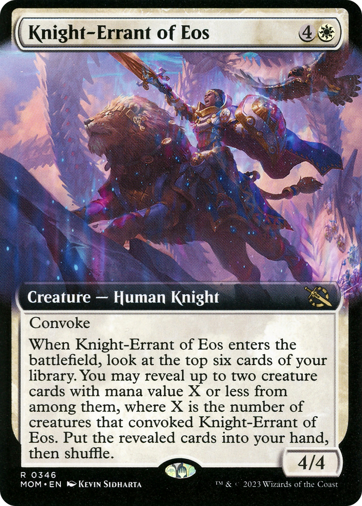 Knight-Errant of Eos (MOM-346) [March of the Machine]: (Extended Art) Foil