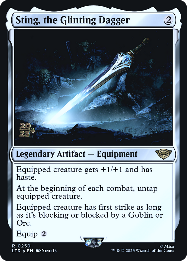Sting, the Glinting Dagger (PRE-250) [Tales of Middle-earth Promos] Foil