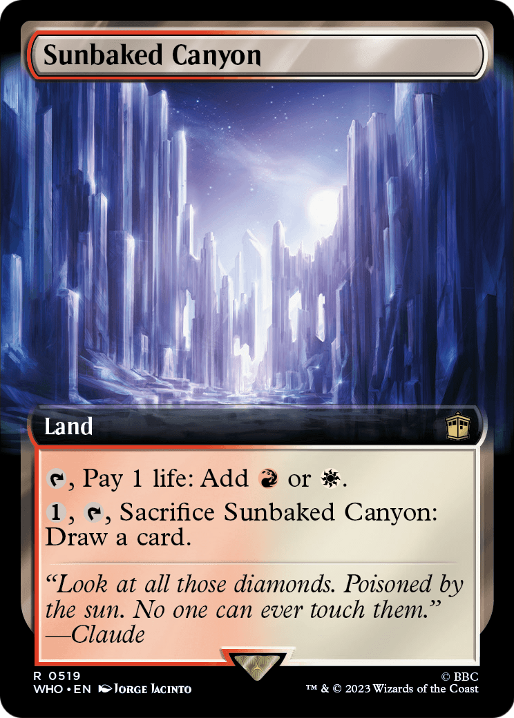 Sunbaked Canyon (Extended Art) (WHO-519) [Doctor Who] Foil