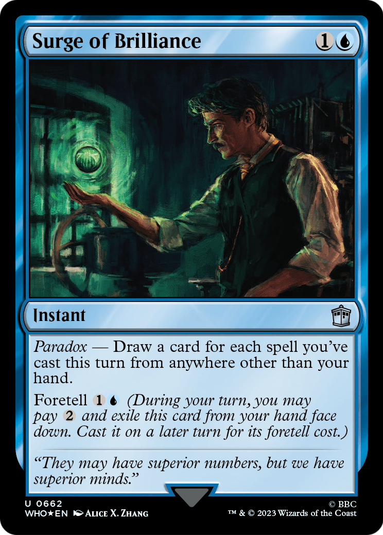 Surge of Brilliance (Surge Foil) (WHO-662) [Doctor Who] Foil