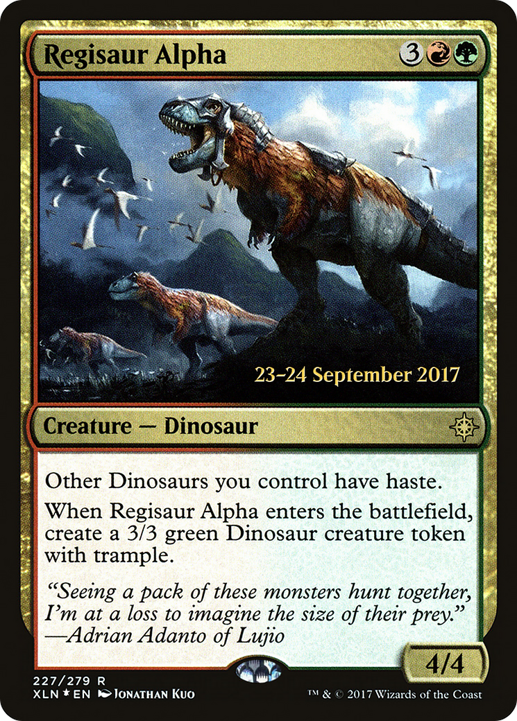 Regisaur Alpha (PRE-227S) [Ixalan Promos] Foil