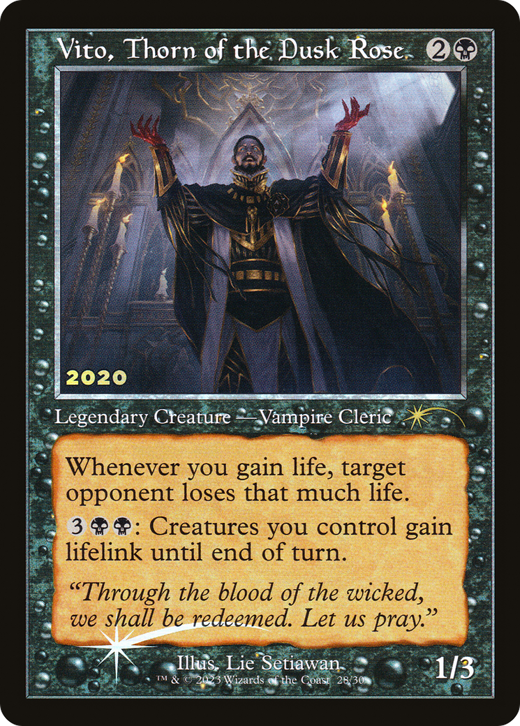 Vito, Thorn of the Dusk Rose (30A-P-028) [30th Anniversary Play Promos] Foil