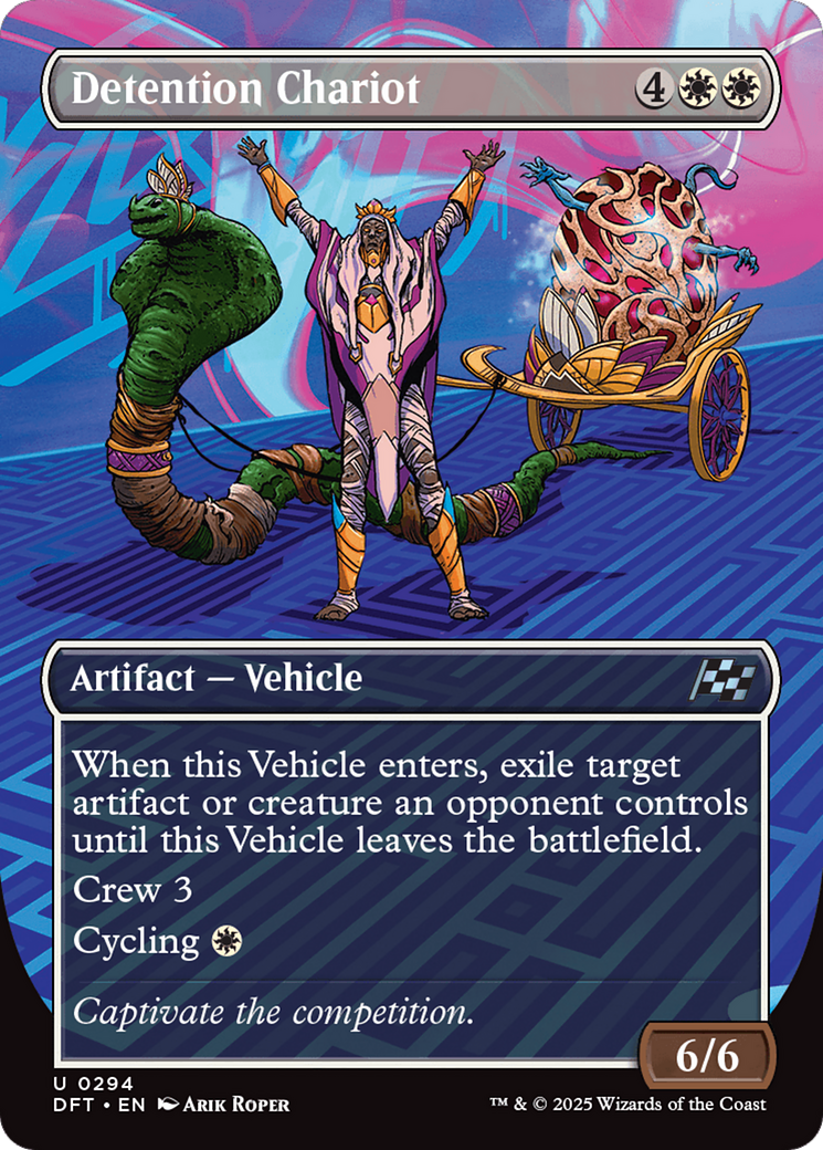 Detention Chariot (DFT-294) [Aetherdrift] (Borderless) Foil