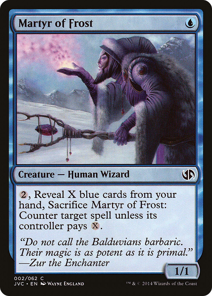 Martyr of Frost (DD3-002) [Duel Decks Anthology: Jace vs. Chandra]