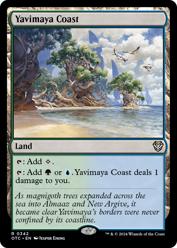 Yavimaya Coast (OTC-342) [Outlaws of Thunder Junction Commander]