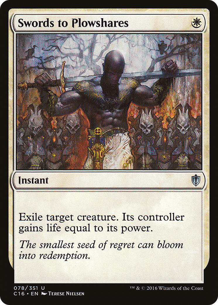 Swords to Plowshares (C16-078) [Commander 2016]