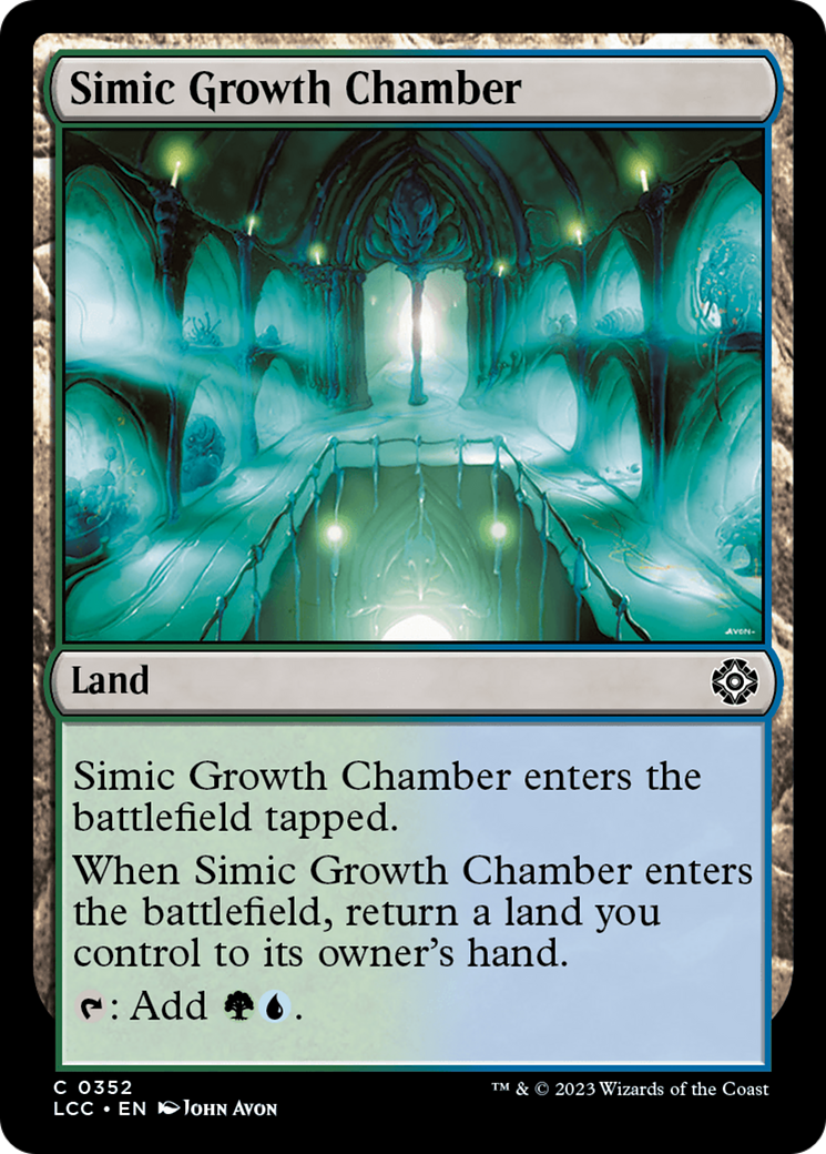 Simic Growth Chamber (LCC-352) [The Lost Caverns of Ixalan Commander]