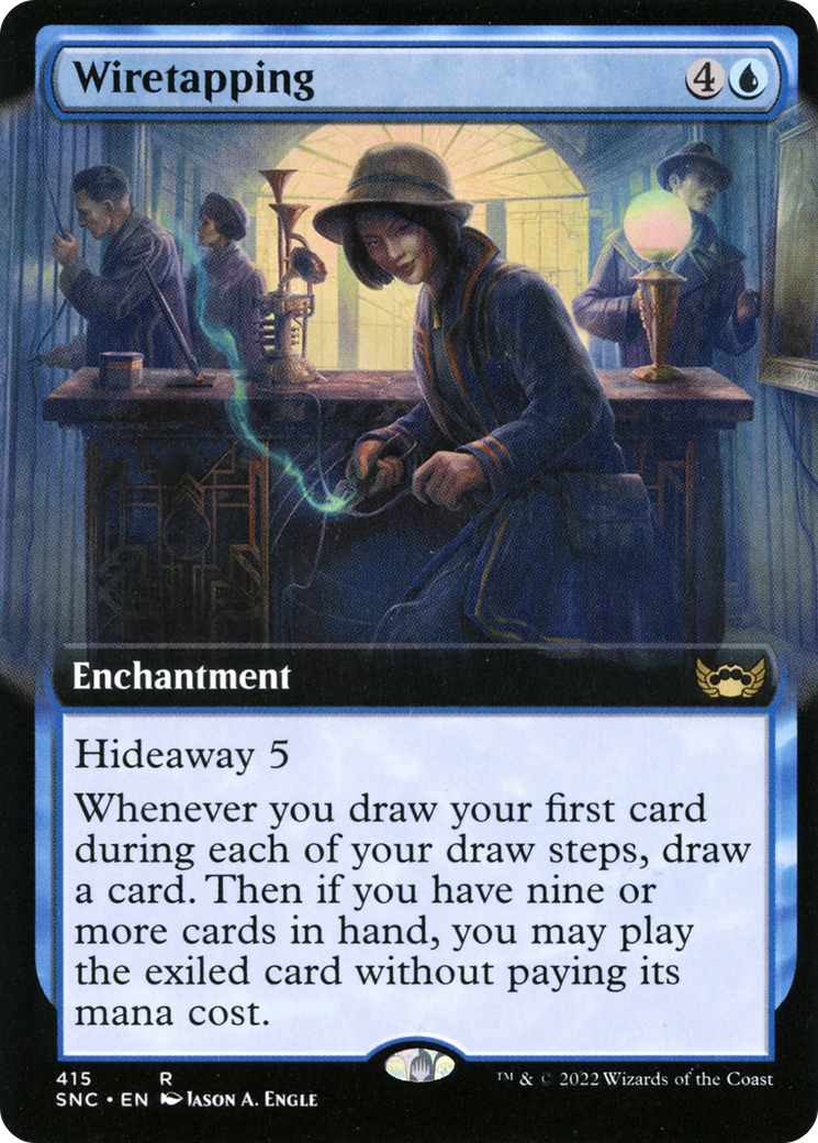 Wiretapping (SNC-415) [Streets of New Capenna]: (Extended Art) Foil