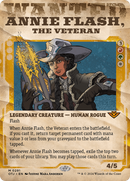 Annie Flash, the Veteran (OTJ-291) [Outlaws of Thunder Junction]: (Showcase) (Borderless) Foil
