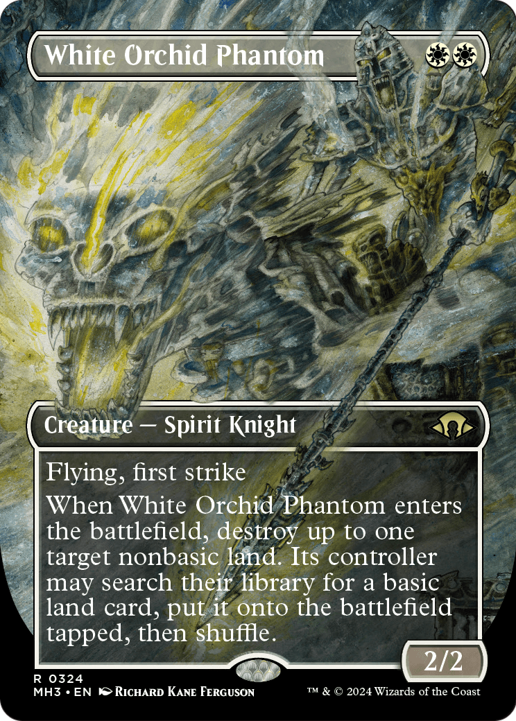 White Orchid Phantom (Borderless) (MH3-324) [Modern Horizons 3] Foil