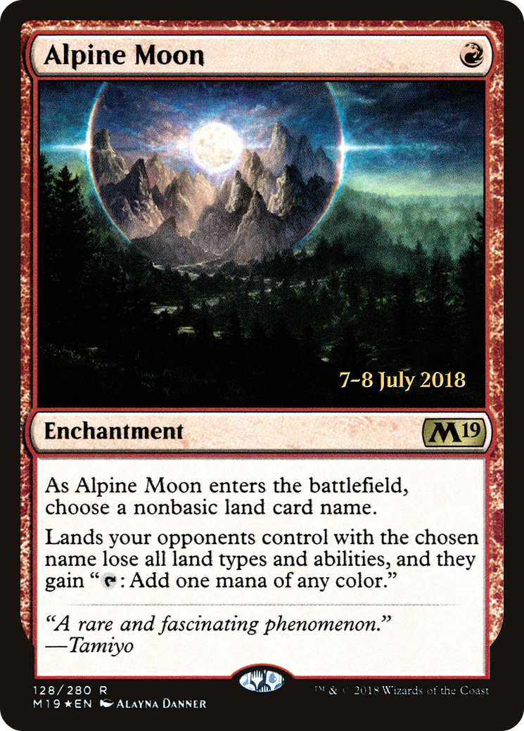 Alpine Moon (PRE-128S) [Core Set 2019 Promos] Foil