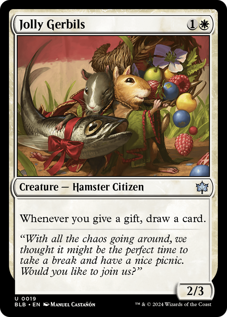 Jolly Gerbils (BLB-019) [Bloomburrow] Foil