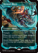 Skirmish Rhino (TDM-408) [Tarkir: Dragonstorm]: (Showcase) (Borderless) Foil