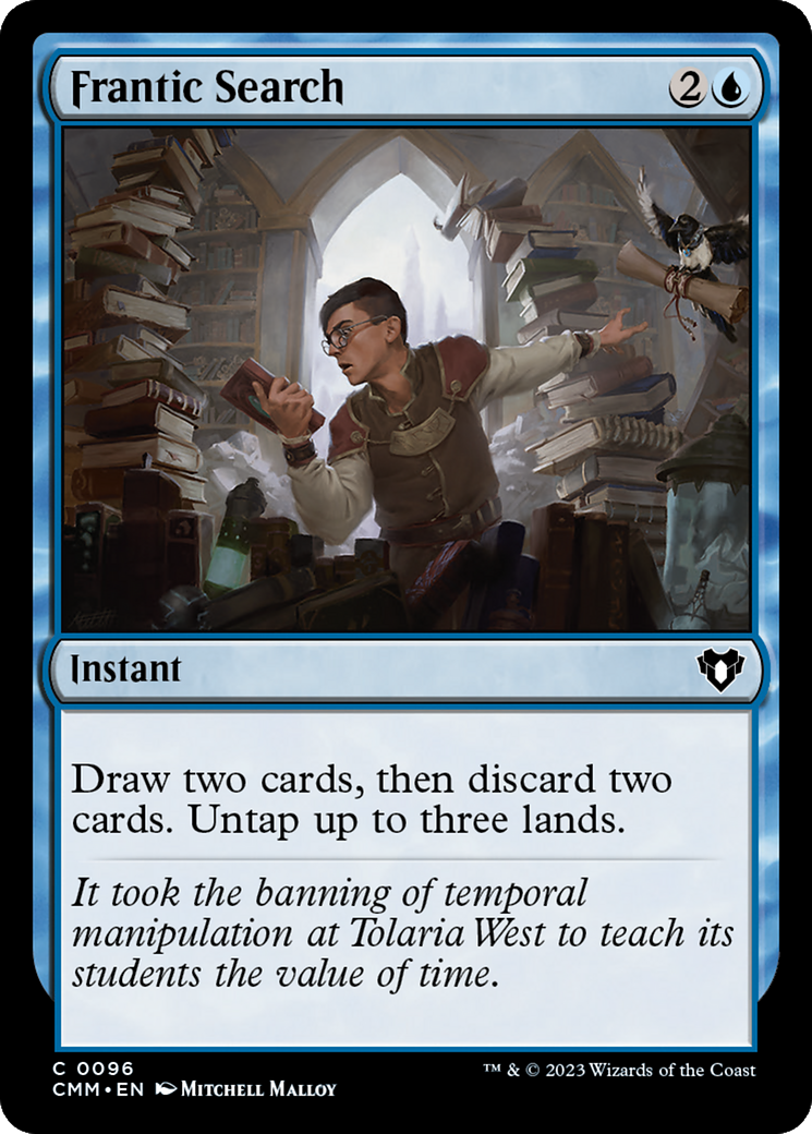 Frantic Search (CMM-096) [Commander Masters] Foil