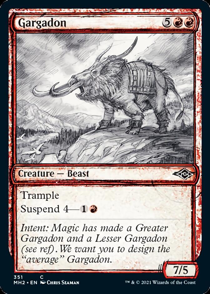 Gargadon (MH2-351) [Modern Horizons 2]: (Showcase)