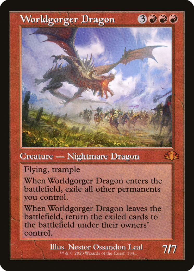 Worldgorger Dragon (DMR-334) [Dominaria Remastered] Foil