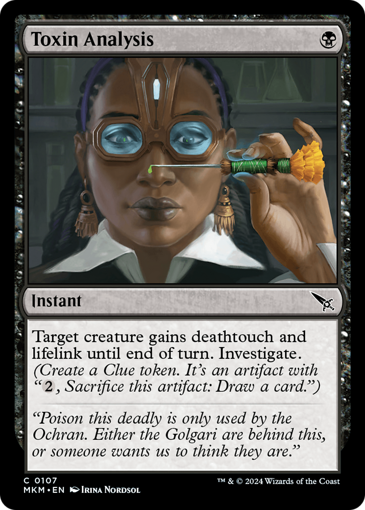 Toxin Analysis (MKM-107) [Murders at Karlov Manor] Foil