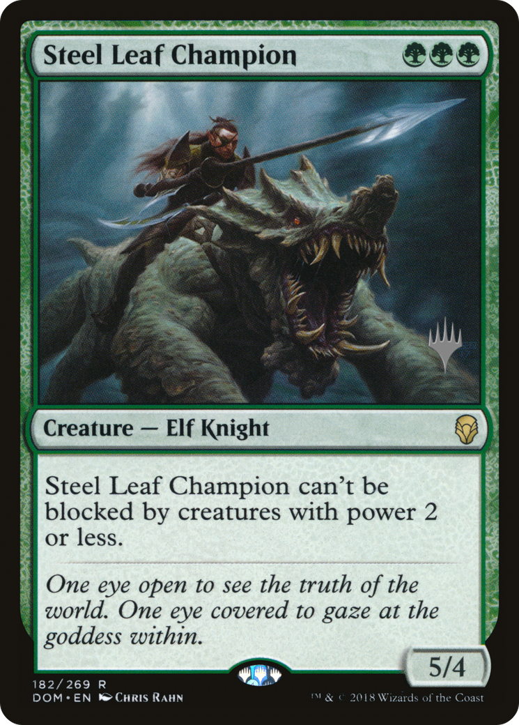 Steel Leaf Champion (PPM20-182P) [Promo Pack: Dominaria Promos]