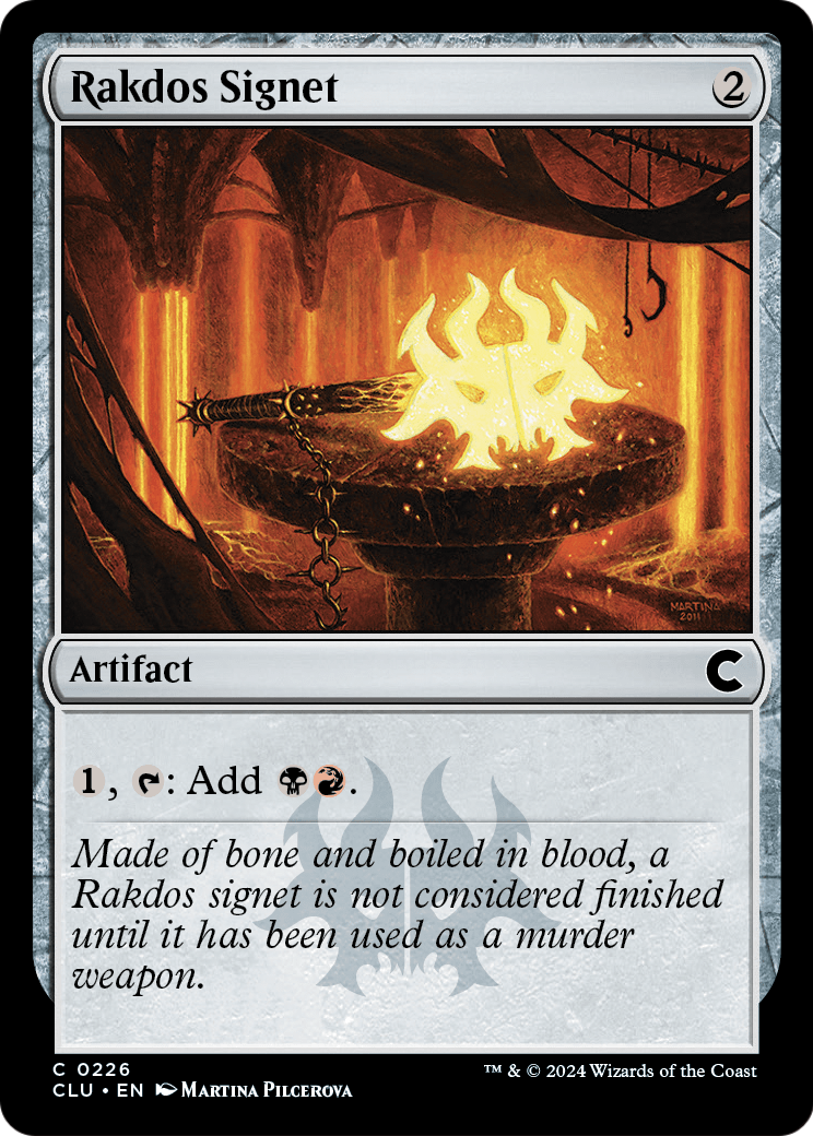 Rakdos Signet (CLU-226) [Ravnica: Clue Edition]