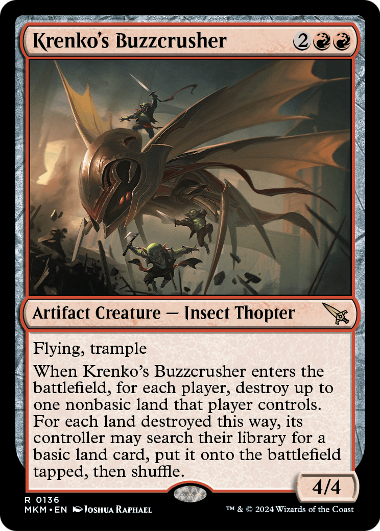 Krenko's Buzzcrusher (MKM-136) [Murders at Karlov Manor] Foil