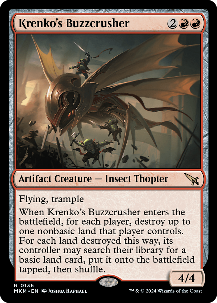 Krenko's Buzzcrusher (MKM-136) [Murders at Karlov Manor] Foil