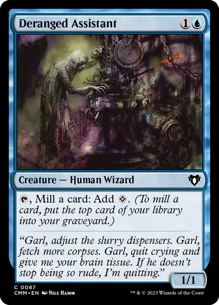Deranged Assistant (CMM-087) [Commander Masters] Foil