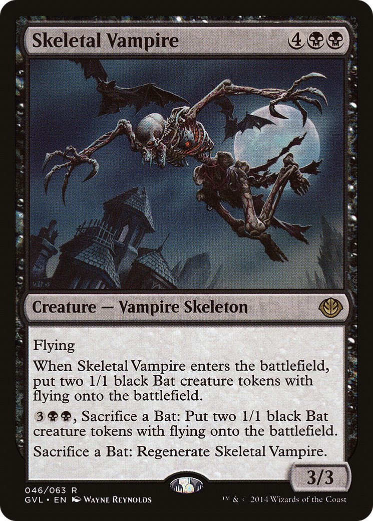 Skeletal Vampire (DD3-046) [Duel Decks Anthology: Garruk vs. Liliana]