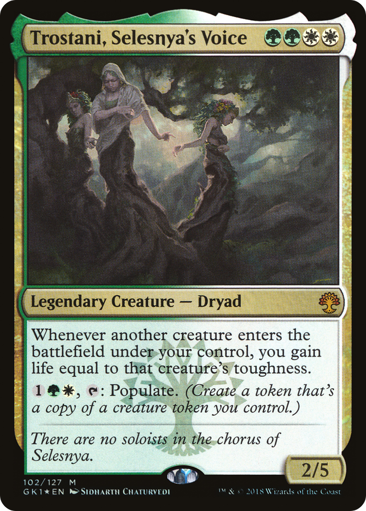 Trostani, Selesnya's Voice (GR1-102) [GRN Guild Kit] Foil