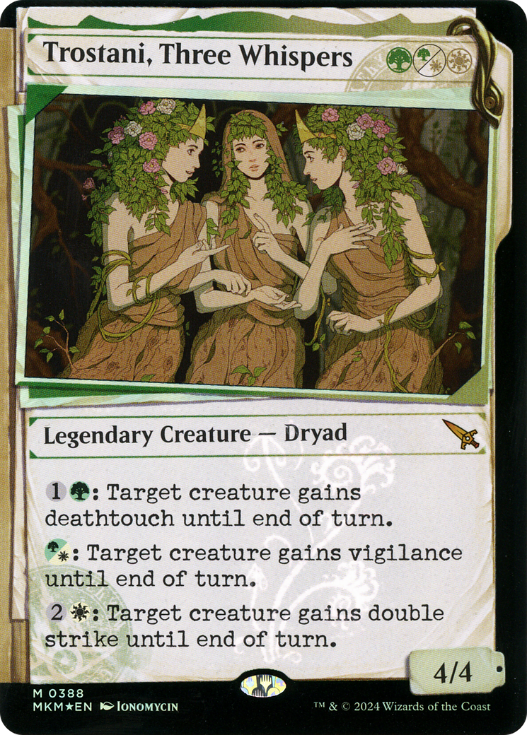 Trostani, Three Whispers (MKM-388) [Murders at Karlov Manor]: (Showcase) Foil