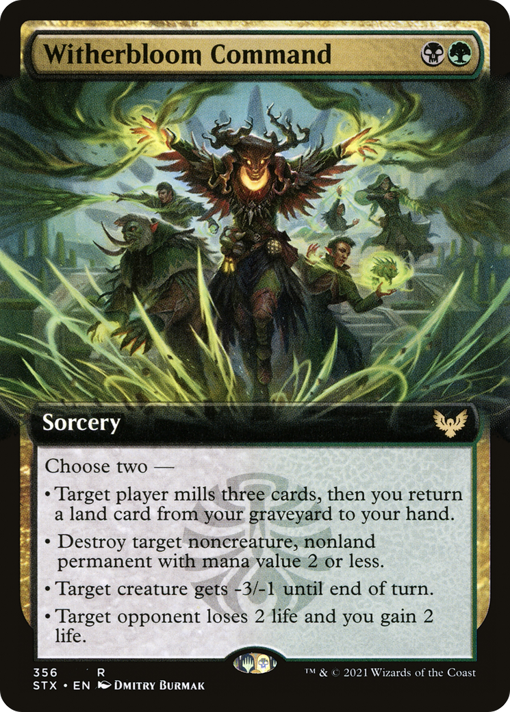 Witherbloom Command (Extended Art) (STX-356) [Strixhaven: School of Mages]