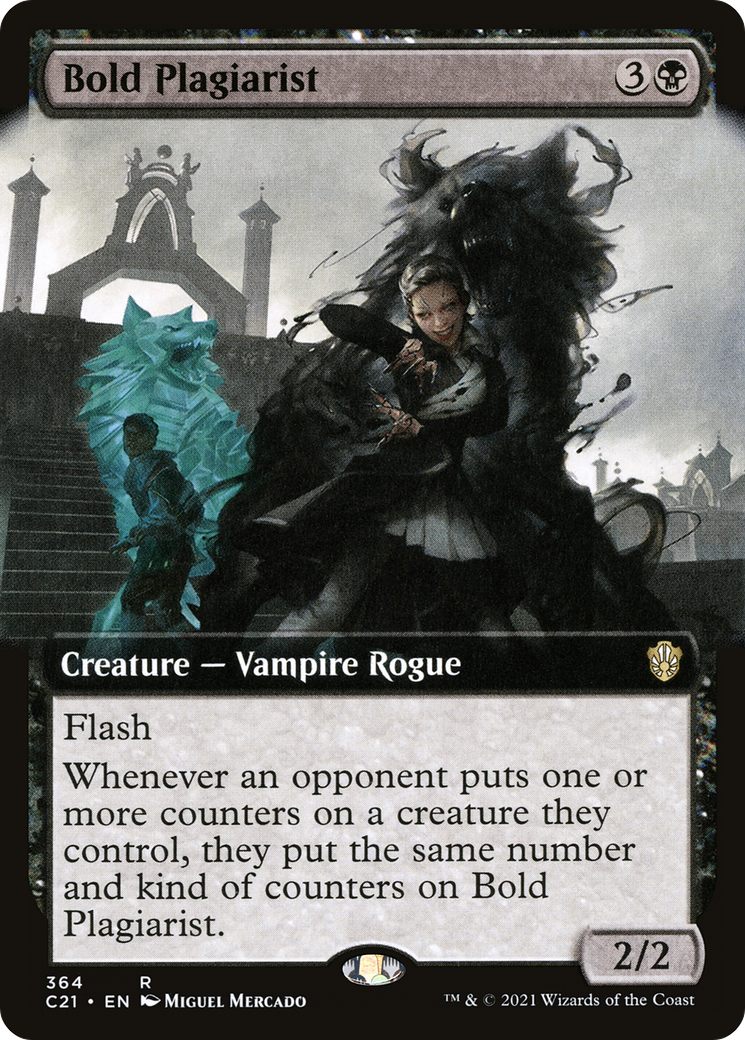Bold Plagiarist (Extended Art) (C21-364) [Commander 2021]