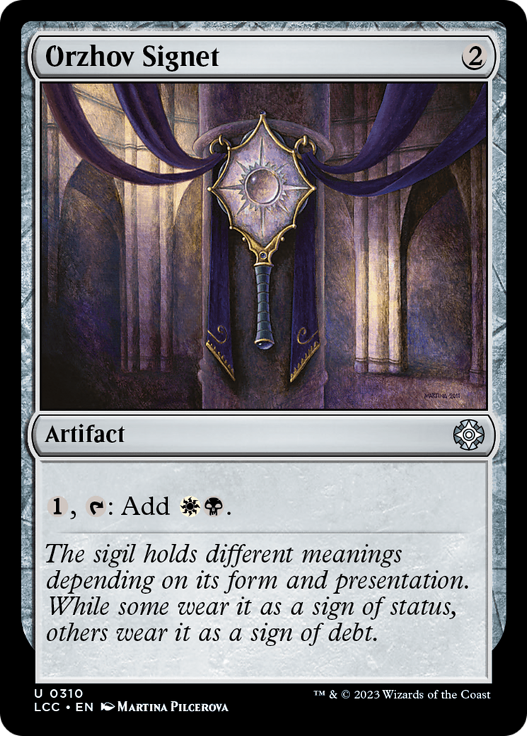 Orzhov Signet (LCC-310) [The Lost Caverns of Ixalan Commander]