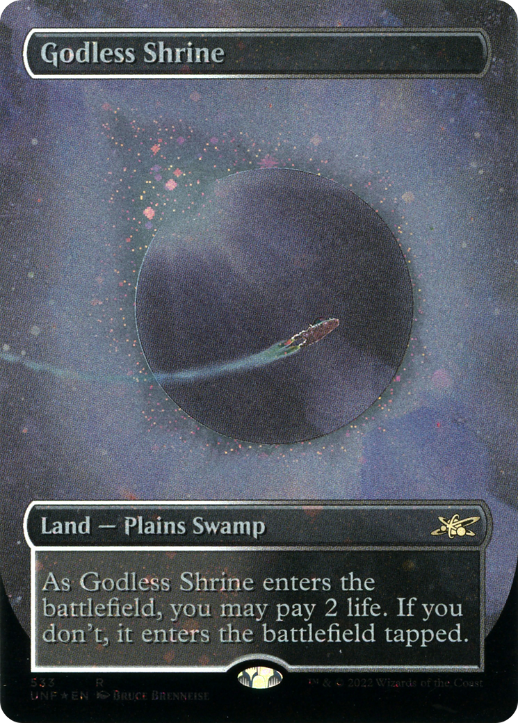 Godless Shrine (UNF-533) [Unfinity] (Borderless) Foil