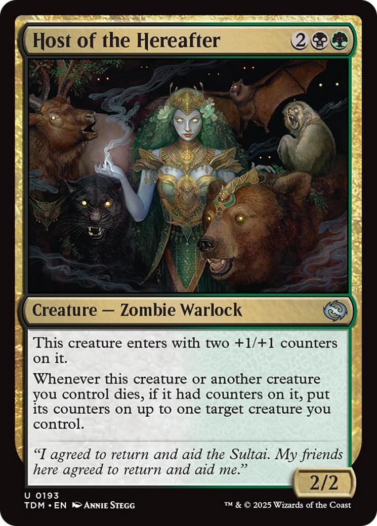 Host of the Hereafter (TDM-193) [Tarkir: Dragonstorm] Foil