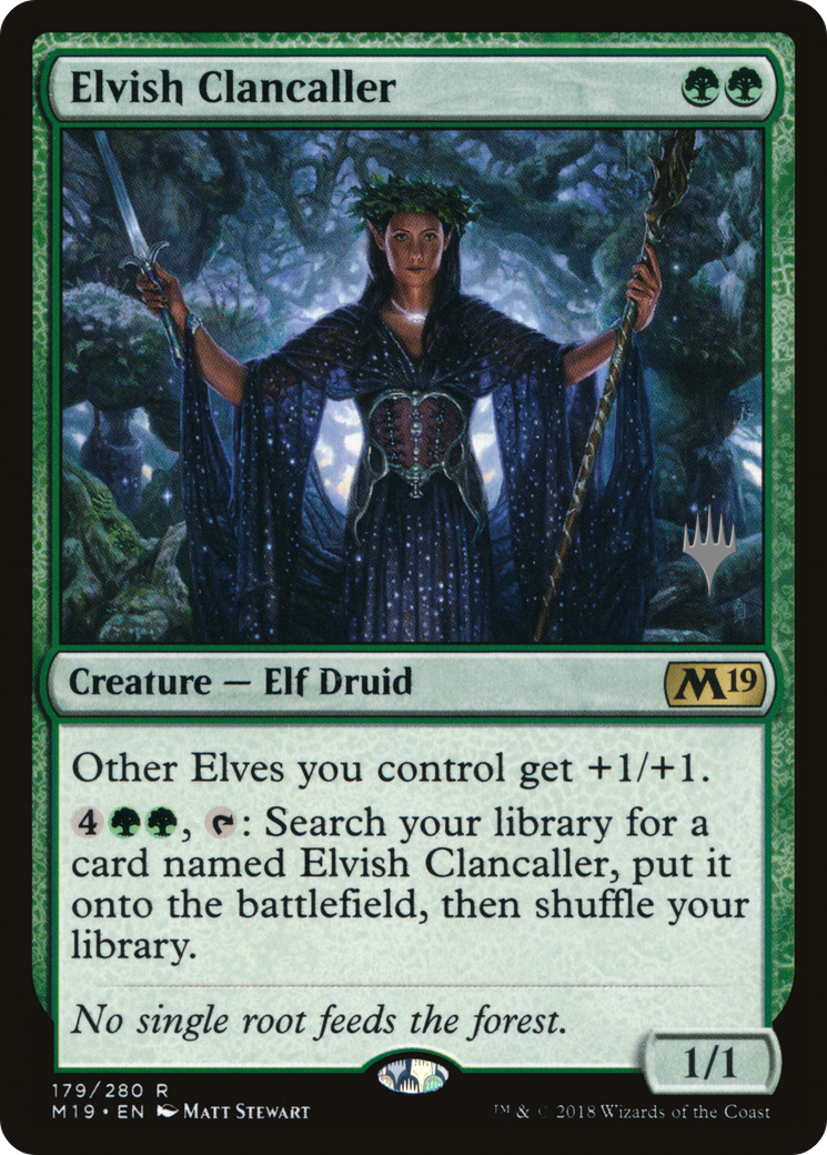 Elvish Clancaller (PPM20-179P) [Promo Pack: Core Set 2019 Promos]