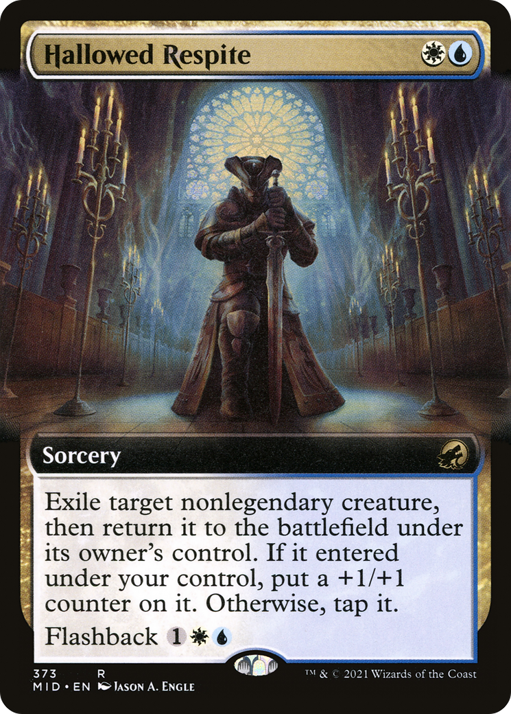 Hallowed Respite (MID-373) [Innistrad: Midnight Hunt]: (Extended Art) Foil