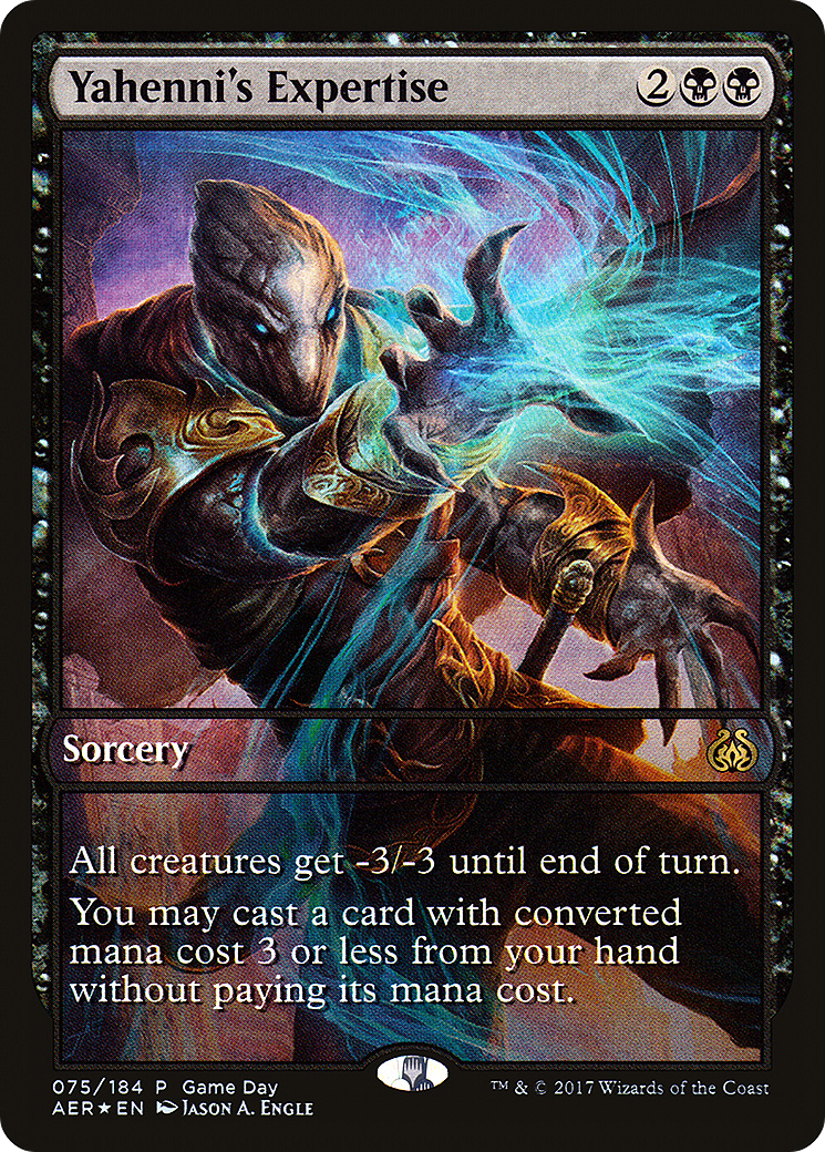 Yahenni's Expertise (GAME-075) [Aether Revolt Promos] Foil