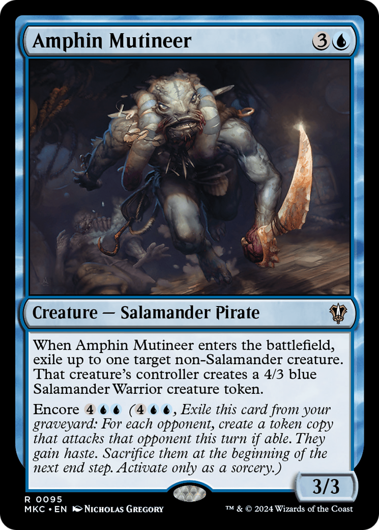 Amphin Mutineer (MKC-095) [Murders at Karlov Manor Commander]