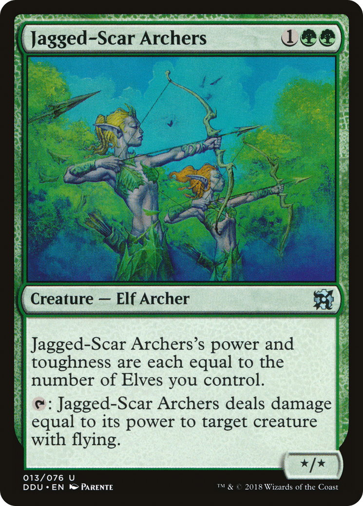 Jagged-Scar Archers (DDU-013) [Duel Decks: Elves vs. Inventors]