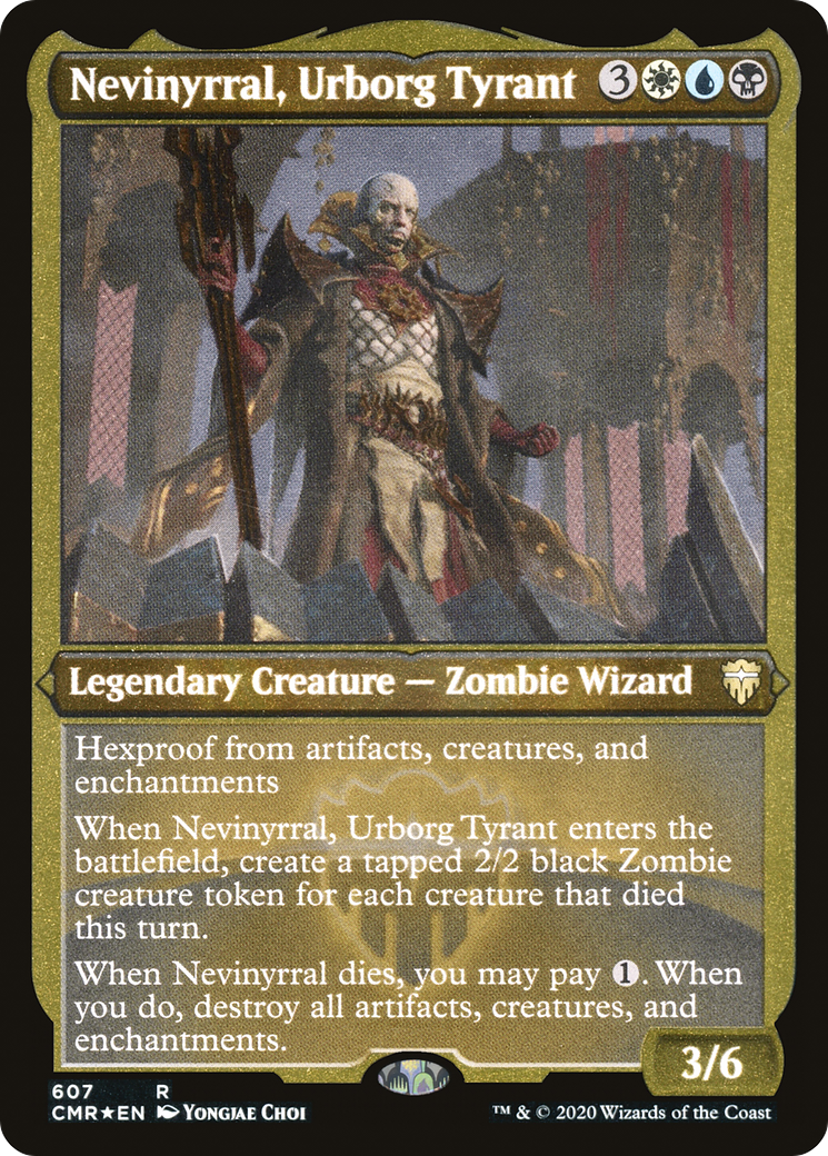 Nevinyrral, Urborg Tyrant (CMR-607) [Commander Legends] Etched Foil