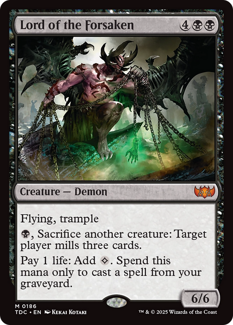 Lord of the Forsaken (TDC-186) [Commander: Tarkir: Dragonstorm]