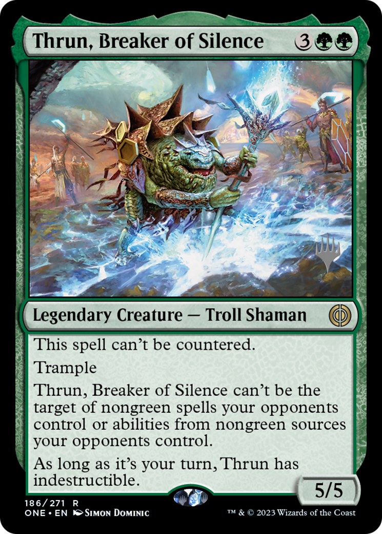 Thrun, Breaker of Silence (PPONE-186P) [Phyrexia: All Will Be One Promos]