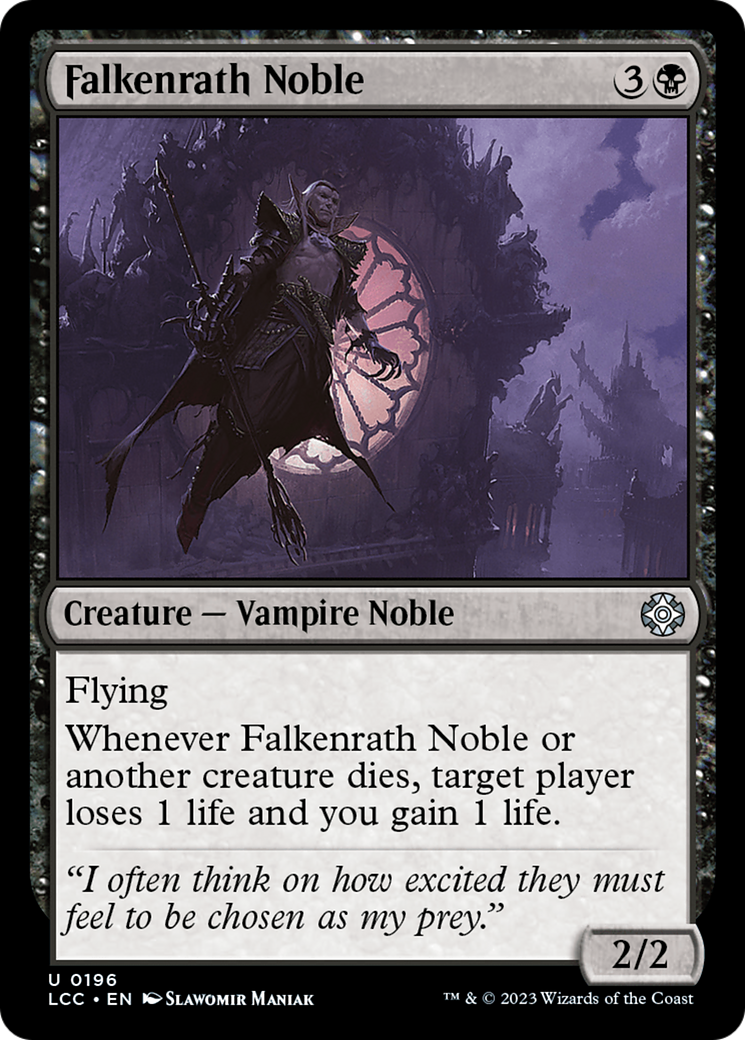 Falkenrath Noble (LCC-196) [The Lost Caverns of Ixalan Commander]