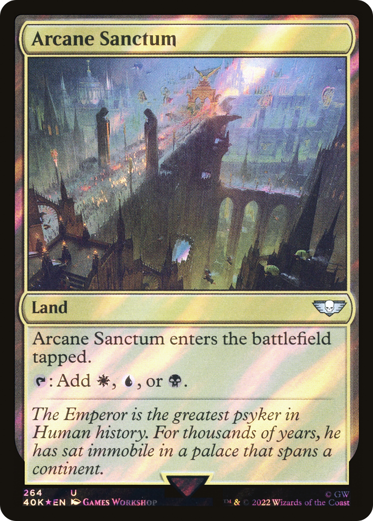 Arcane Sanctum (Surge Foil) (40K-264) [Warhammer 40,000 Commander] Foil