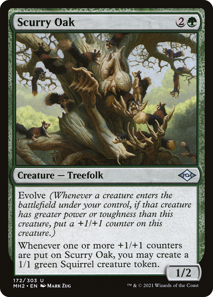 Scurry Oak (MH2-172) [Modern Horizons 2] Foil