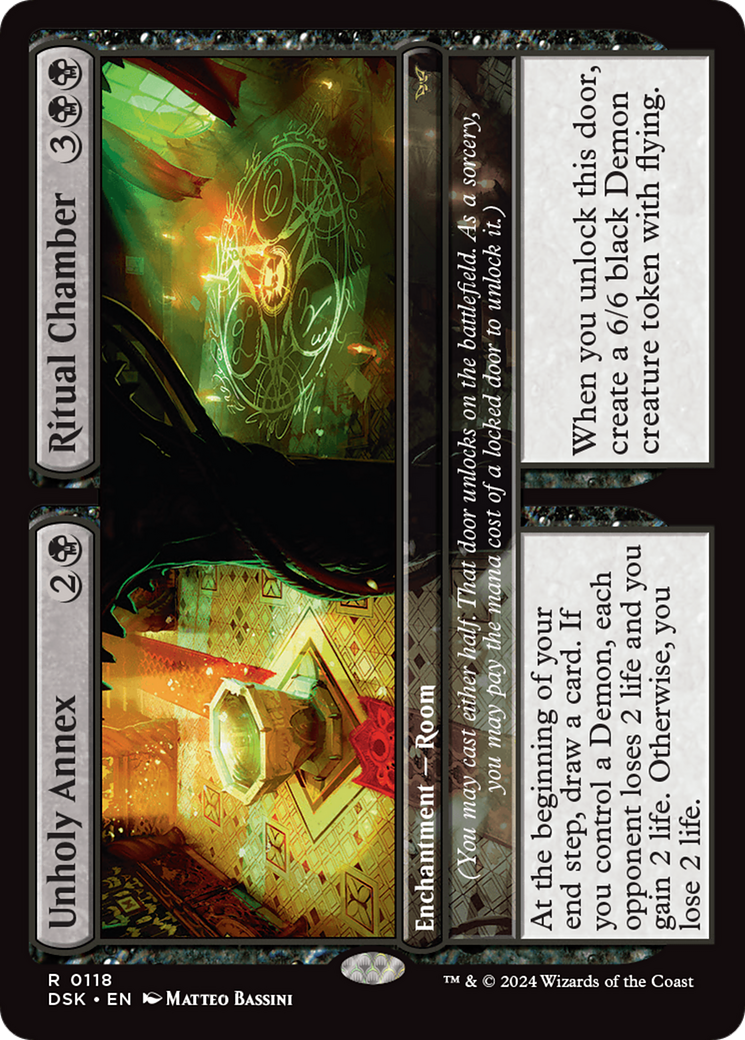 Unholy Annex // Ritual Chamber (DSK-118) [Duskmourn: House of Horror] Foil