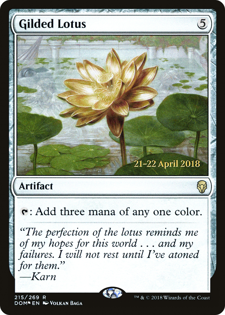 Gilded Lotus (PRE-215S) [Dominaria Promos] Foil