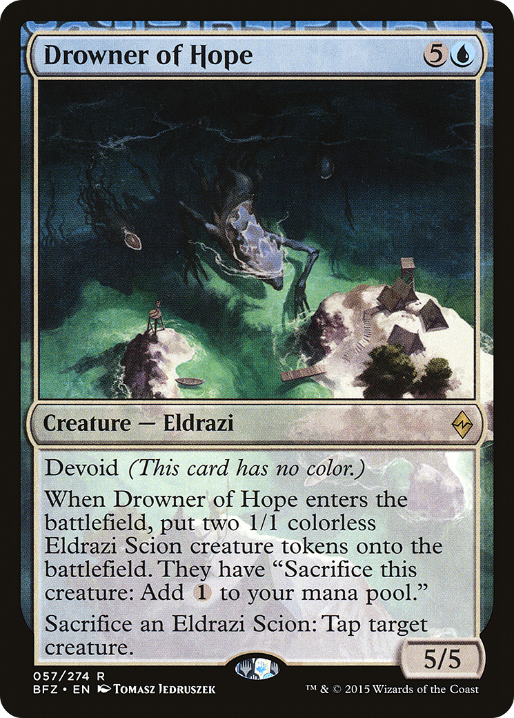 Drowner of Hope (BFZ-057) [Battle for Zendikar]: (devoid)