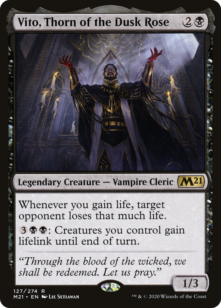 Vito, Thorn of the Dusk Rose (M21-127) [Core Set 2021]