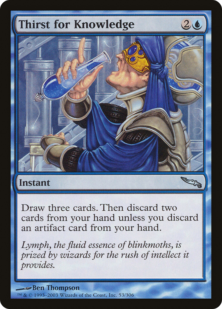 Thirst for Knowledge (MRD-053) [Mirrodin]
